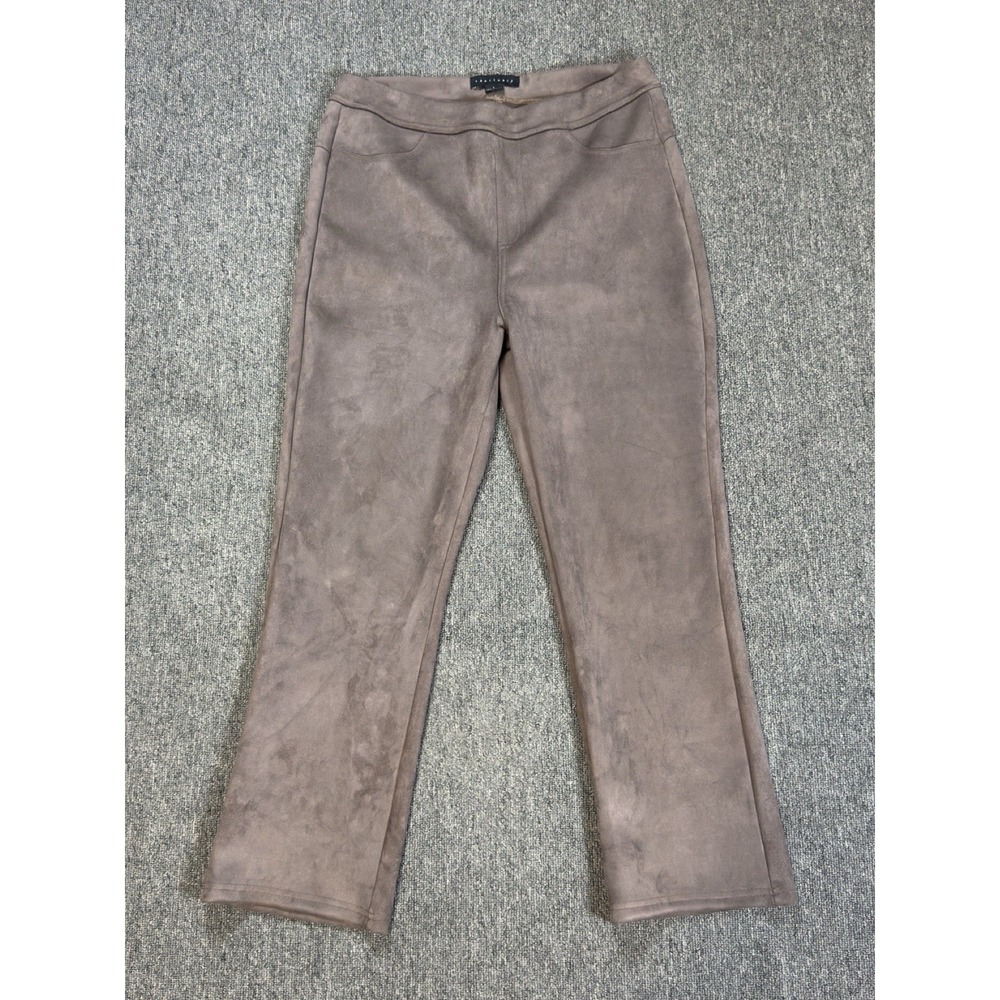 Sanctuary X Anthropologie Women Velour Pants Size Large Slim Straight Stretch